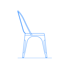 Furniture Side Chairs Marais A Chair Outline Icon Svg Set, Free Vectors File
